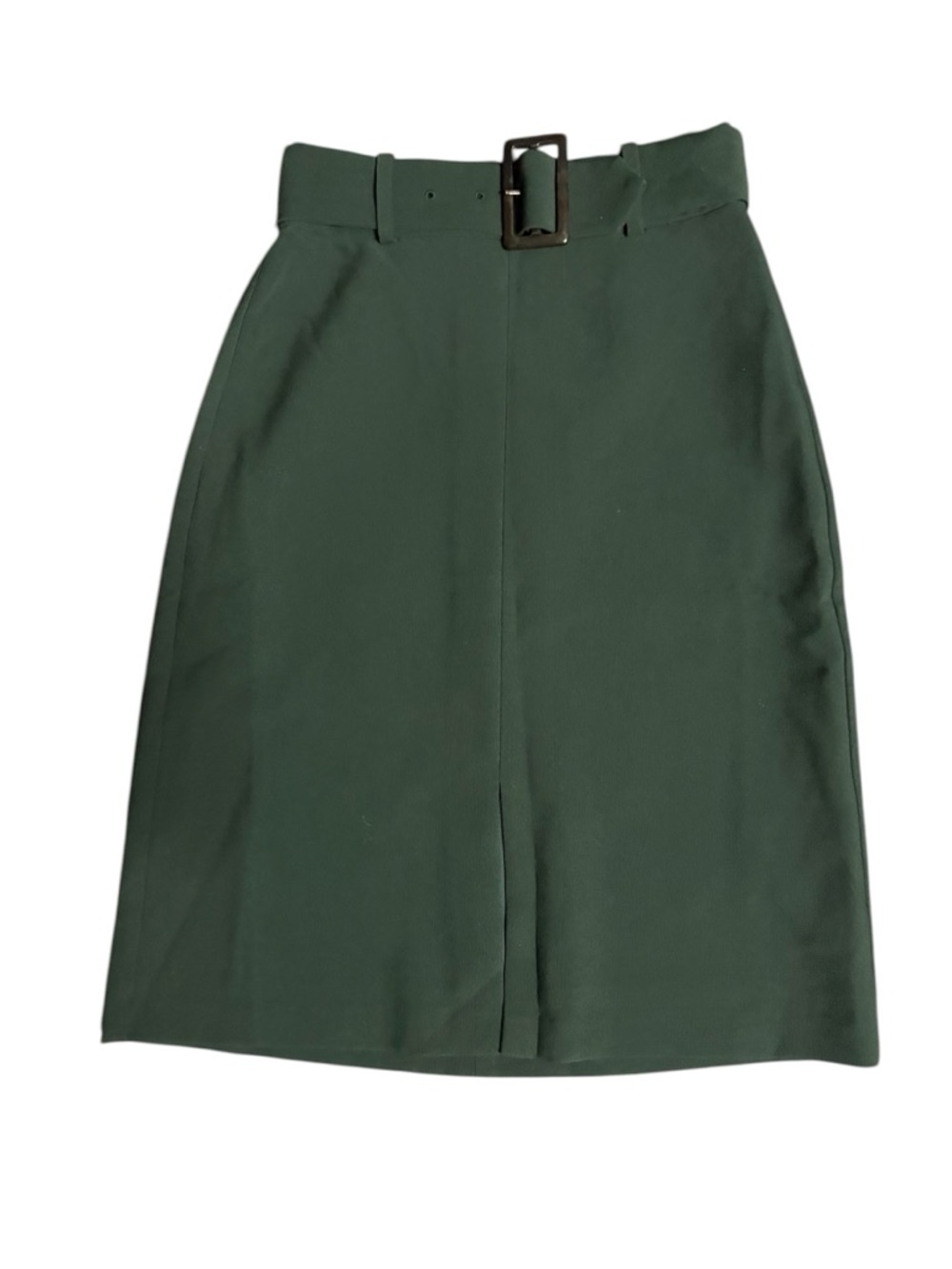 Banana Republic Factory Dark Green Belted Pencil Skirt
